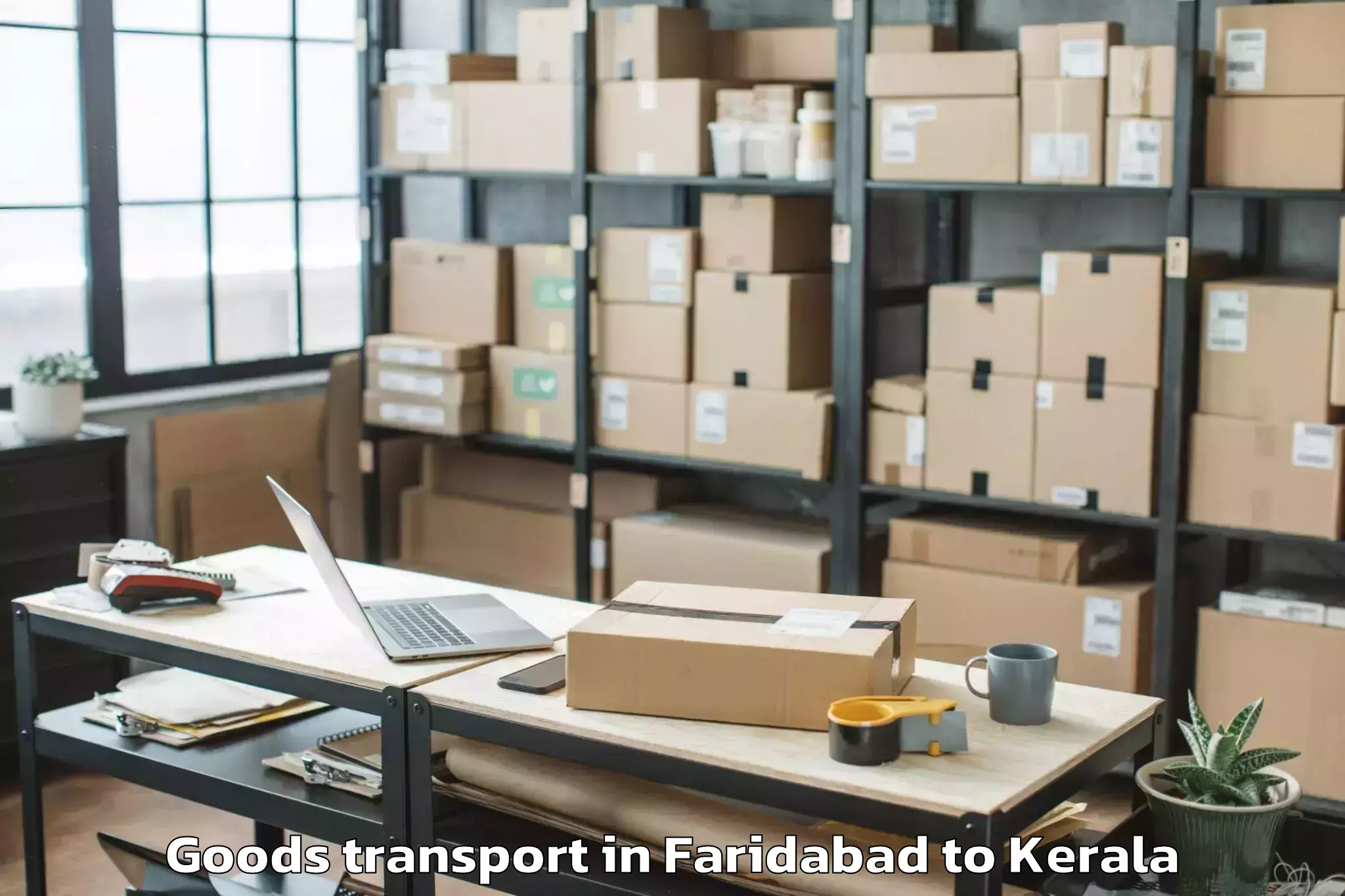 Trusted Faridabad to Kerala Kalamandalam Cheruthuru Goods Transport